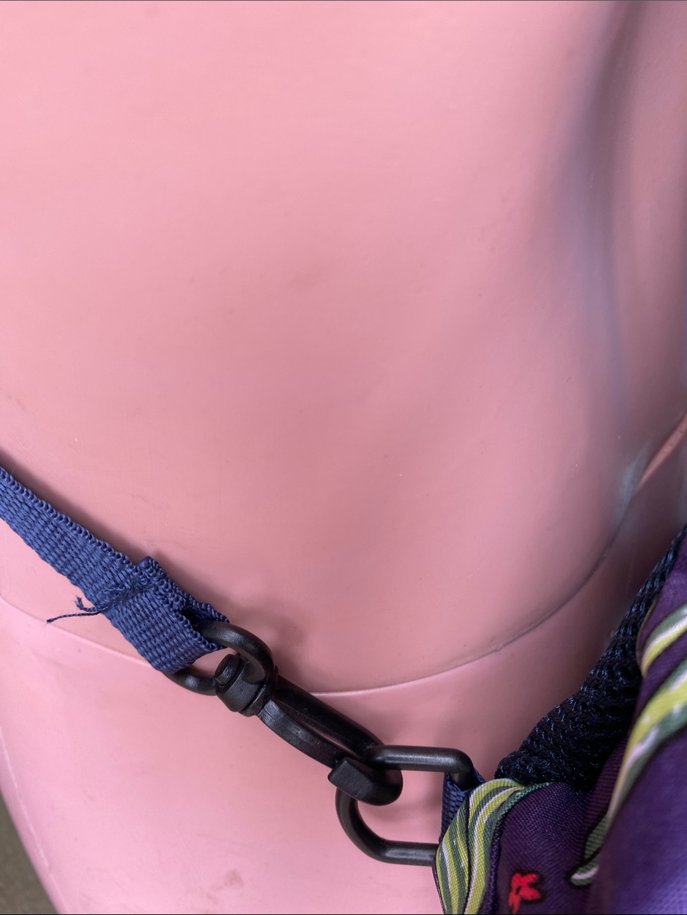 Purple Cactus Sling Bag with Navy Strap - Picture 10 of 10